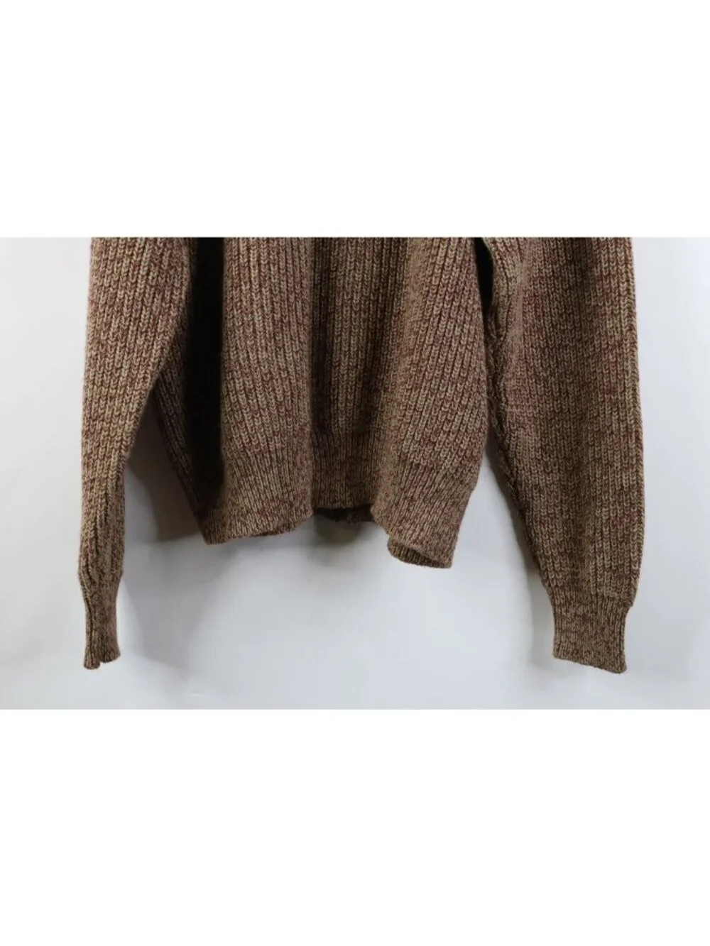 Vintage 90s Streetwear Mens Size XL Blank Chunky Ribbed Knit Crewneck Sweater